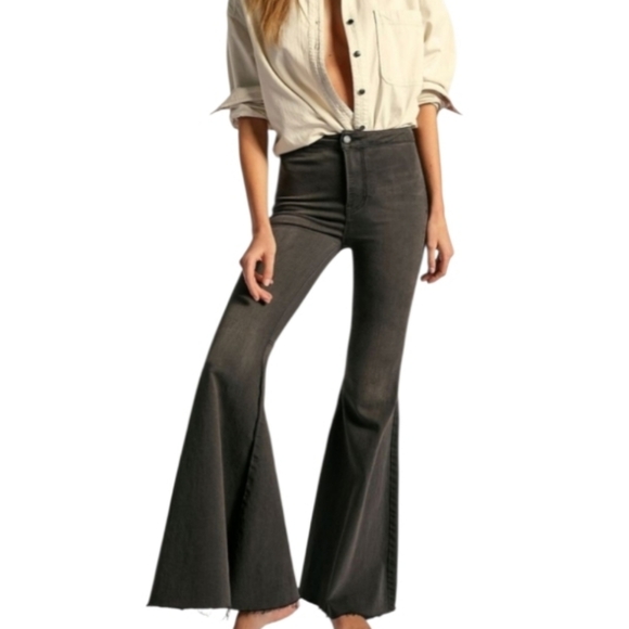 Free People Denim - Free People Float On By High-Rise Flare Jeans